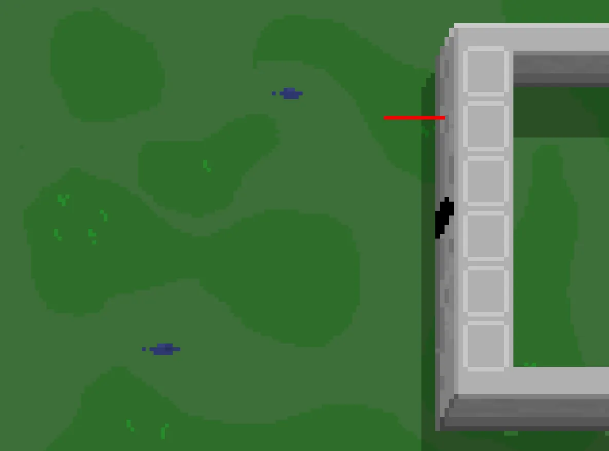 Top-down pixel-art battlefield from Lust for War