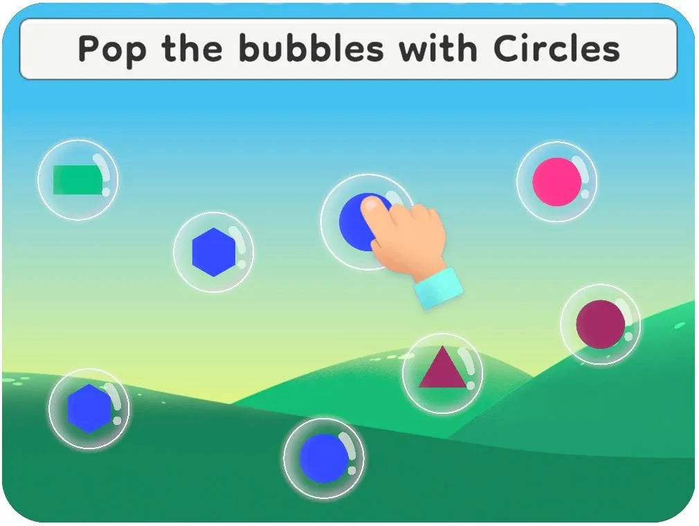Bubble Shape matching screen
