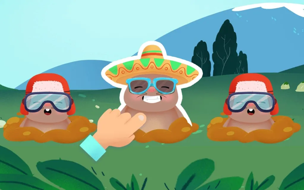 Find The Odd Mole gameplay scene