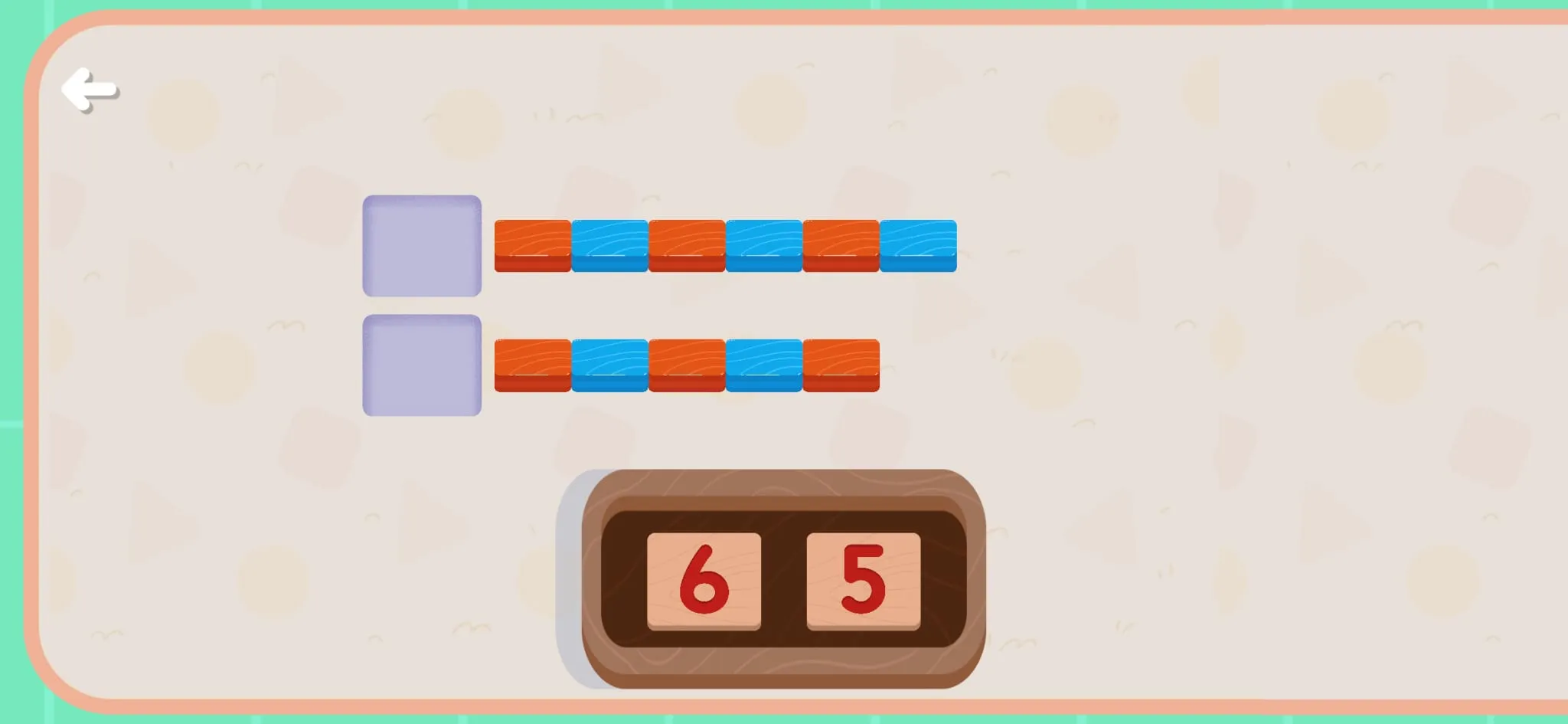 Number Rods gameplay with numbered rods
