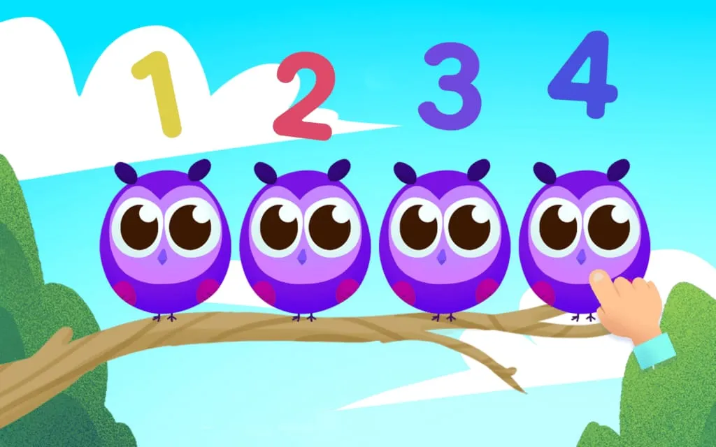 Owl Counting gameplay with number prompts